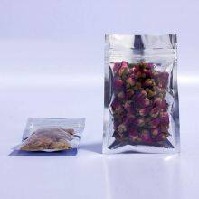 100 Pieces of Transparent Silver to Seal Sealing Seal Polyester Film Bag X14 8.5 cm (3.3 X5.5 Inches) Used in Aluminum Foil Zipper Heat Sealing Packaging Plastic Valve Lock Zipper Lock Bulk Food Storage Candy Aluminum Foil Bag thumbnail-5