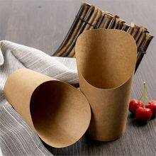 Eco-friendly Kraft Paper Cone Cups Disposable Food Cups thumbnail-2