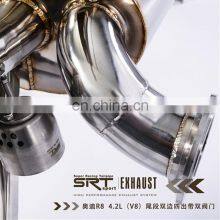 High Quality 304 Stainless Steel Material Exhaust System Muffler for Audi r8 Cat Back With Valve Control and Downpipe thumbnail-4