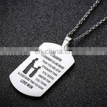 TO my Daughter Stainless Steel Pendant Necklaces thumbnail-1