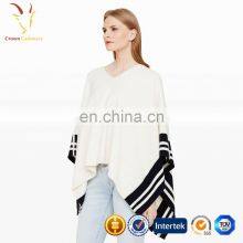Winter Warm Knit Women Poncho Wholesale Cashmere Poncho thumbnail-2