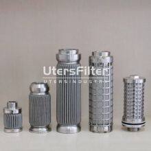 030-DH-100-D-V 060-DH-100-D-V UTERS Replace of HYDAC High Temperature and High Pressure Resistant Stainless Steel Welded Filter Element
