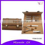 6pcs High End Two Buttons Bag Beauty Nail Manicure Set