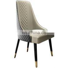 2021 Oem Home Furniture Modern Luxury Ergonomic Wood Solid Leather Restaurant Hotel Dinning Room Chair Wooden Dining Chairs thumbnail-5