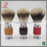 2016 high quality metal handle shaving brush,customized badger hair knots shaving brush