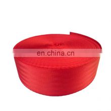 Factory custom 47mm Red color High Tenacity Waterproof Wear-resisting polyester webbing strap for Car safety belt