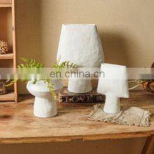 Simple Japanese Style Plain Embryo Home Decoration Retro Ceramic Ornaments Dry Flower Ikebana Ceramic Vase thumbnail-2