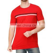 High Quality Premium Style 100% Cotton 180gsm 5.3oz Men's T Shirts With Custom Logo Printed 95 Cotton 5 Spandex t Shirts thumbnail-1