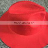 Wholesale Promotional Gift Star Style Wide Brim Wool Felt Fedora Sun Cap thumbnail-5