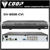 1080P HD CVI DVR Monitor System Real Time CCTV DVR 8 Channel Home Security System 1080P 2U CVR