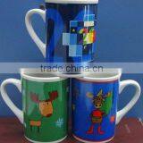 Promotional Tableware White Porcelain Mug With Decal thumbnail-1