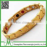 Many Colors Titanium Gold Magnetic Bracelet for Men thumbnail-1