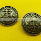 25mm Anchor Logo Metal Shank Button For Coats Wears --- M5854 thumbnail-4