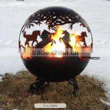Metal Sphere Fire Pit Ball Iron Cast Outdoor Fire Pit/Portable Fire Pit/Garden Treasures Fire Pit thumbnail-3
