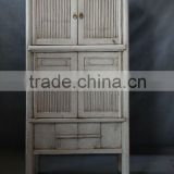 Chinese antique furniture Tall white Bamboo Cabinet