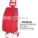 Portable Folding Shopping Cart Two Wheel Shopping Trolley Bag thumbnail-1