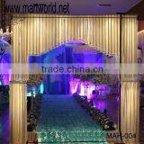 Romantic Style Fibric and Crystal Material Wedding Stage Decoration,wedding Backdrop for Wedding&party Decoration(MAH-004) Quality Choice