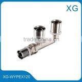 Brass Press Fitting 3 Way Male Female Tee for Manifold Pe-al-pe/gas Pipes thumbnail-3
