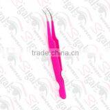 Pink Color Eyelash Extension Tweezers,top Quality Eyelash Tweezers