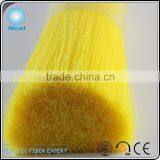 shiny yellow crimped PP synthetic bristle for clothes washing brush or shoe brush