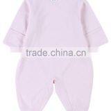 New Infant Design Soft Cotton Pink Plain Baby Sleepwear Baby Winter Romper thumbnail-2