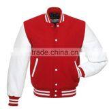 Varsity Jacket Red/White Full Buttons thumbnail-1