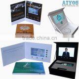 Paper Card + LCD Screen + USB + Battery 7 Inch Advertising Video Brochure thumbnail-5