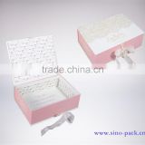 cardboard box with ribbon packaging box for sweater