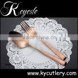 Copper Cutlery,stainless Gold Plated Flatware Quality Cutlery Set thumbnail-4