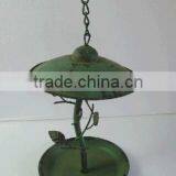 Antique Shabby Chic Hanging Metal Bird Feeder for Garden & Backyard