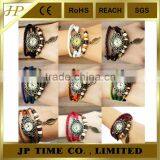 Montre femme Bracelet Cuir Quartz afro Vintage Perle Bijou watches cadeau anniversaire