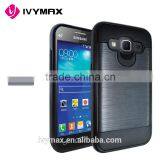 IVYMAX Promotion Tough Dual Layer Cover With Brushed Metal Finish for Samsung G360 Core Prime/Galaxy Prevail LTE Phone Case Quality Choice