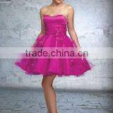 New Arrived Ball Gown Tea-Lenght Sweetheart Neck Evening Dress & Short Dress DEP-028 thumbnail-1