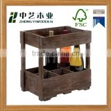 Wholesale new desig China supplier custom unfinished wooden crates wooden wine crate