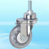 3 Inch Thread Stem Transparent Medical Caster thumbnail-1