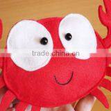 Cute Red Crab Felt Coin Purse Ideal for Kids Gift New for 2015 thumbnail-3