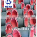 Wear resistant rubber lined casing steel pipe