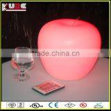 Wireless Apple Shaped Table Lamp Rechargeable Christmas Decoration Lamp with Remote Control