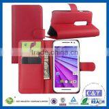 C&T Hot New Products Book Style Leather Flip Case for Moto Droid Turbo 2