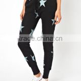 Cotton Fleece Just Female All Over Printed Pentagram Joggers Pants