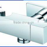 Brass angle valve with holder chrome plating for shattaf