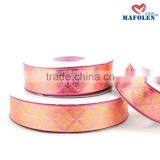 Wholesale High Density Single Face Custom Ribbon Satin With Logo Gold Foil Printed thumbnail-6