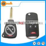 2 + 1 Button Remote Key Blank Case Shell Cover With / Without Battery Clamp for Chrysler Dodge Jeep
