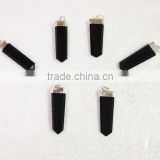 Black Tourmaline Flat Pendants | crystal healing jewelry Wholesale