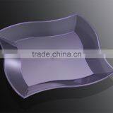 7"Disposable Dinner Plate,Plastic Irregular Square Plate thumbnail-5