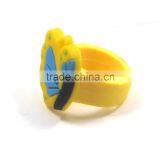 Fashion Cartoon Cute PVC Promotional Gift Customized Shaped Rubber Rings thumbnail-5