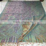 WEIVED STOLE SILK & WOOL thumbnail-6