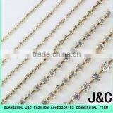 Crystal Rhinestone Metal Cup Chain