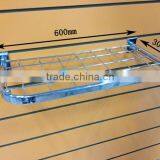 Retail Metal Grid Panel Clothing Display Shelf thumbnail-3