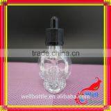 Wholesale Brand New Skull Glass Dropper Bottle 15ml Skull Glass e Liquid Bottle for Nail Polish Oil thumbnail-4